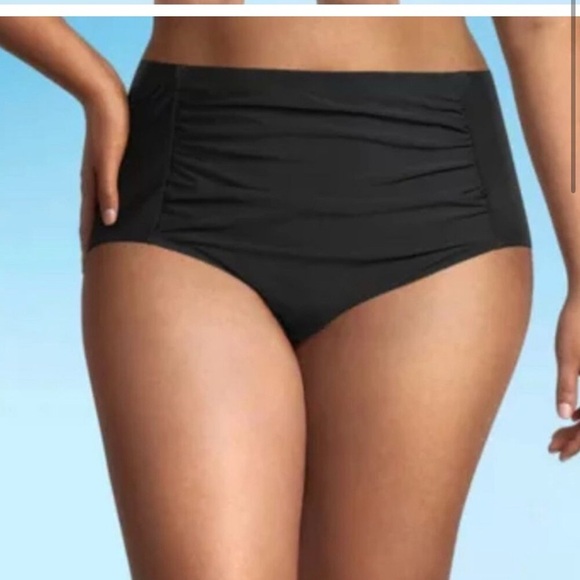 NWT Sonnet Shores Bikini Bottoms Black Size 16 Modest Full Coverage Swim Bathing - Picture 2 of 9